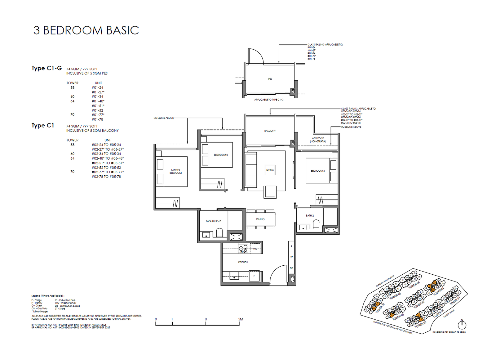 Faber Residence 1 Bedroom Floor Plan 3